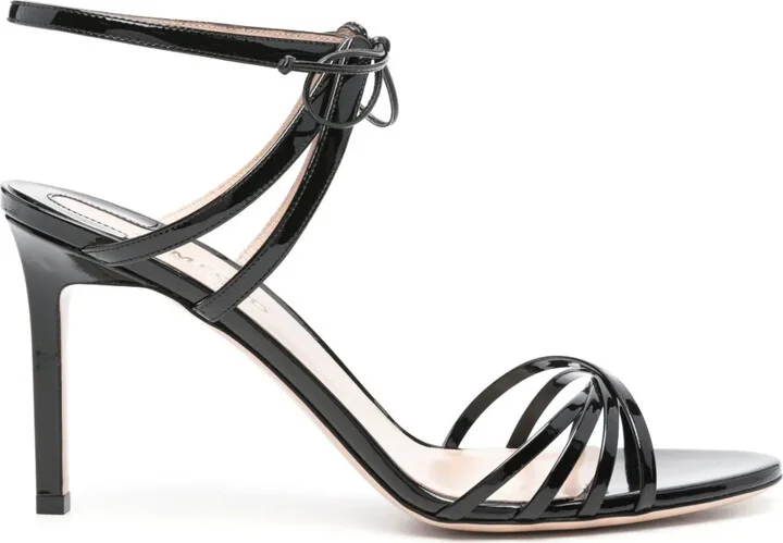 85mm Caged Leather Sandals