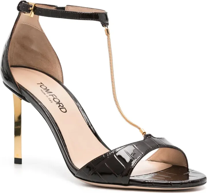 85mm Chain-Embellished Sandals - Image 2