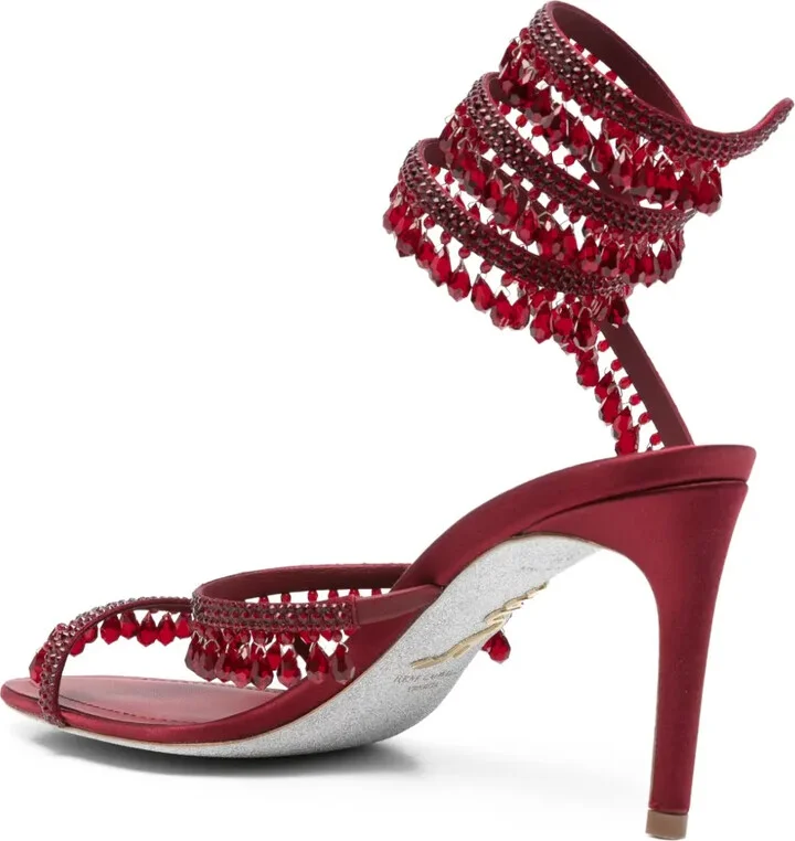 85mm Chandelier crystal-embellished sandals - Image 3