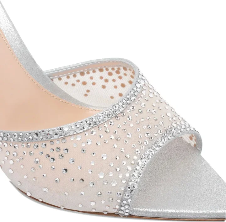 85mm Crystal-Embellished Heeled Mules - Image 4