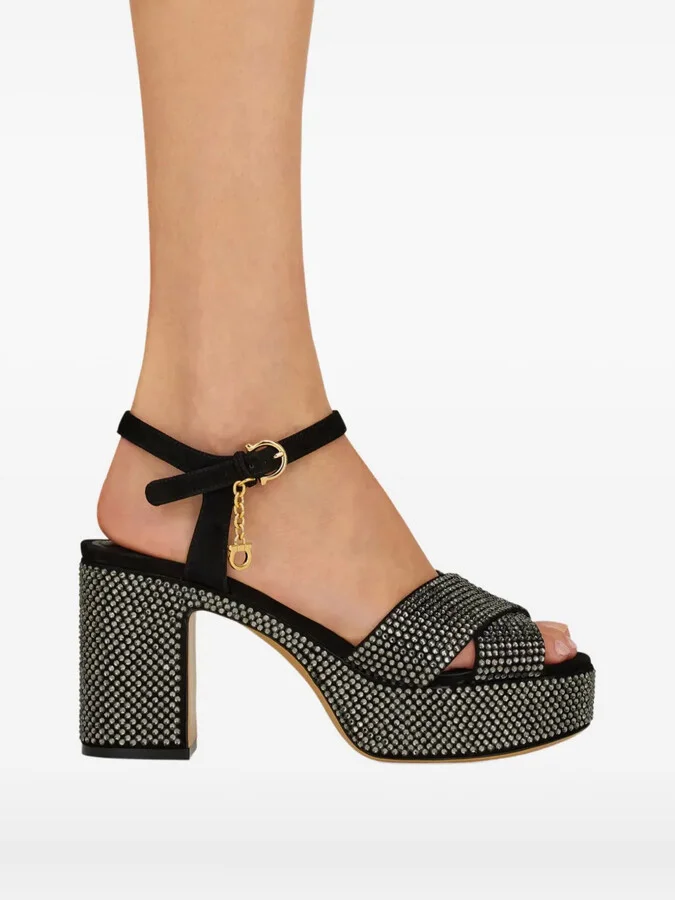 85mm Crystal-Embellished Sandals - Image 5