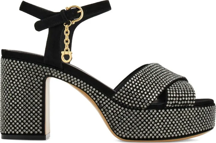 85mm Crystal-Embellished Sandals