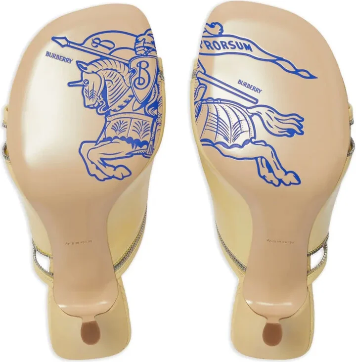 85mm Decorative-Zip Leather Sandals - Image 5