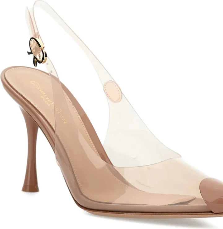 85mm Diana slingback transparent pumps - Image 4