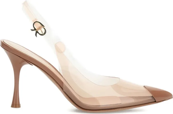85mm Diana slingback transparent pumps