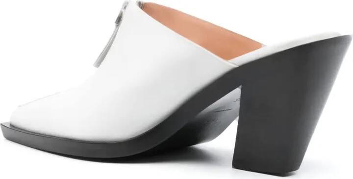 85mm Eclair-zip leather mules - Image 3