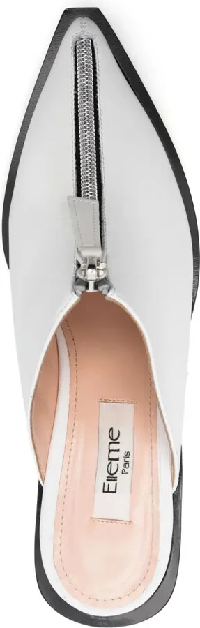 85mm Eclair-zip leather mules - Image 4