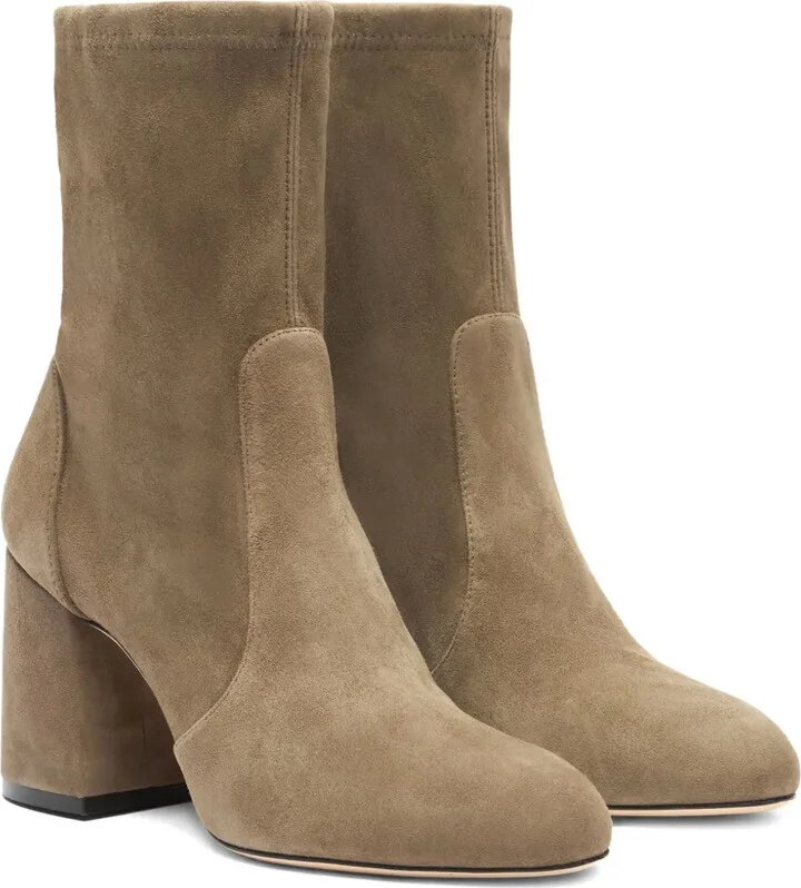 85mm Essencialist Stretch suede ankle boots - Image 2