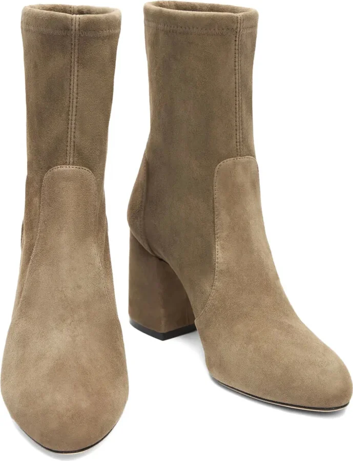 85mm Essencialist Stretch suede ankle boots - Image 5