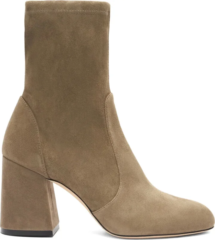 85mm Essencialist Stretch suede ankle boots