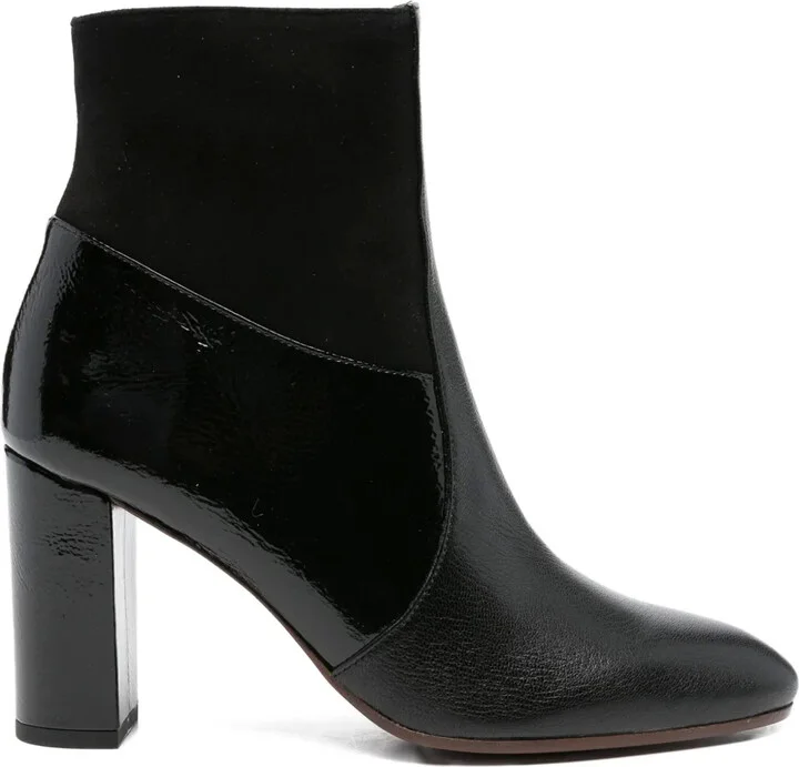 85mm Eytu patent-leather block-heel boots