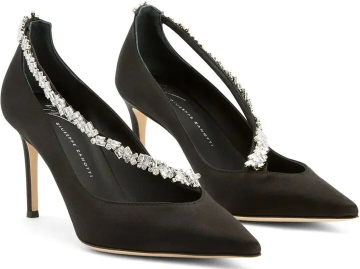85mm Filipa crystal-embellished pumps - Image 2