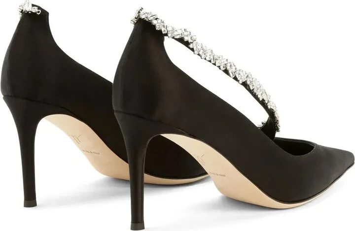 85mm Filipa crystal-embellished pumps - Image 3