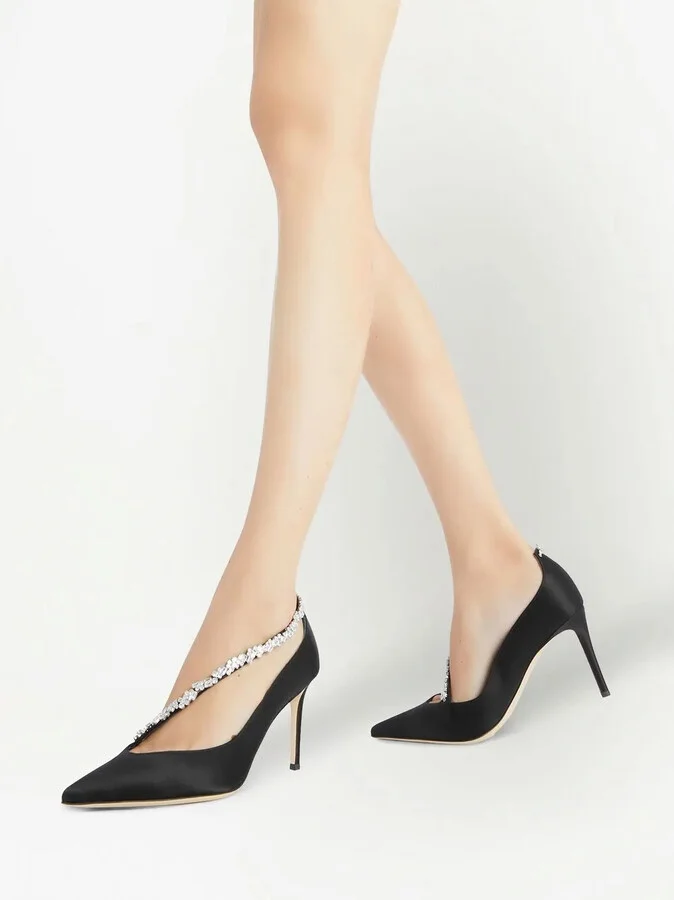 85mm Filipa crystal-embellished pumps - Image 4