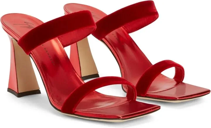85mm Flaminia velvet sandals - Image 2