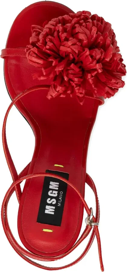 85mm Floral-Applique Sandals - Image 4