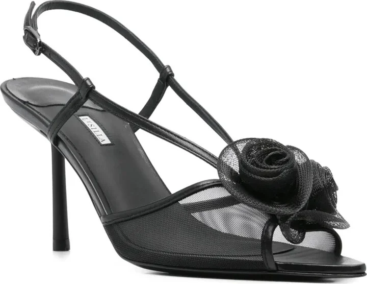 85mm Floral-Motif Sandals - Image 2