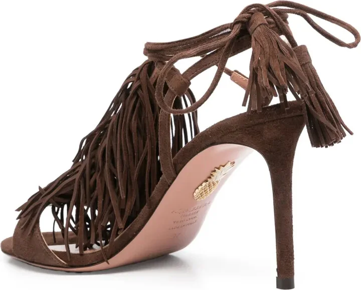 85mm Fringed Sandals - Image 3