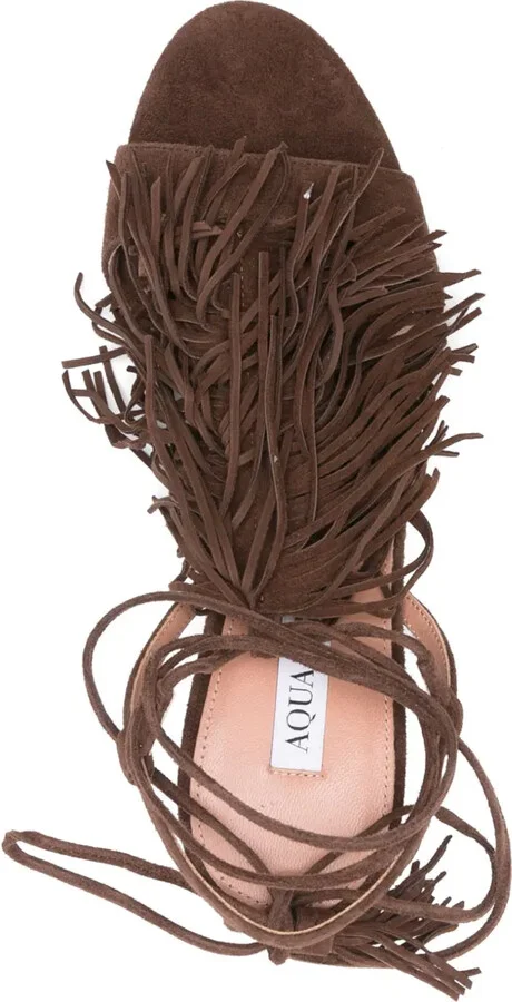 85mm Fringed Sandals - Image 4