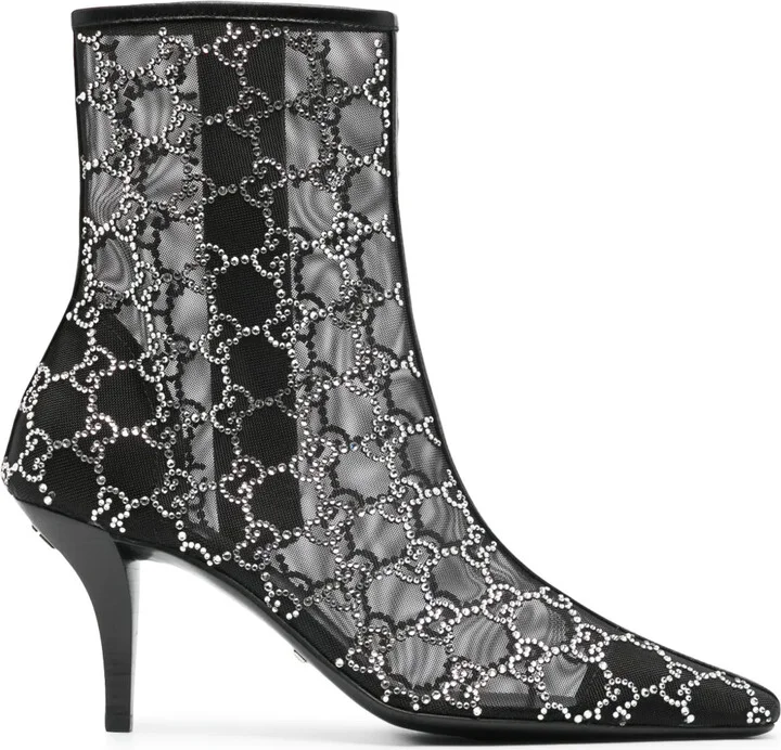 85mm GG-motif ankle boots