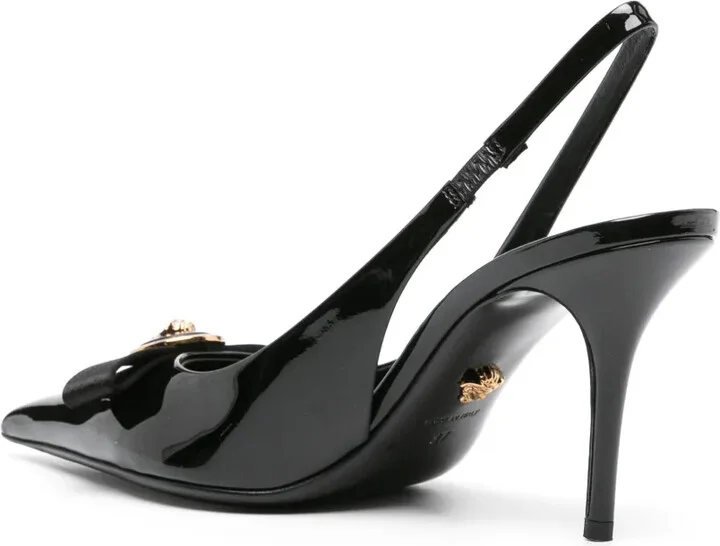 85mm Gianni Ribbon slingback pumps - Image 3