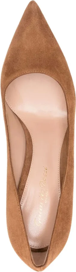 85mm Gianvito pointed-toe suede pumps - Image 4