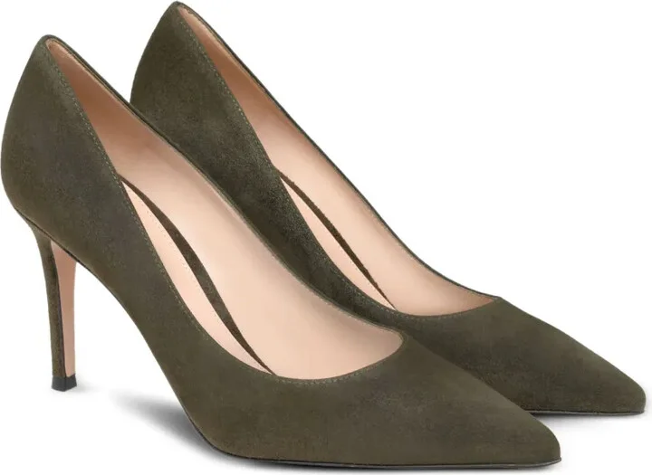 85mm Gianvito suede pumps - Image 2