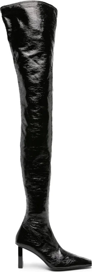85mm High-Shine Thigh-Length Boots