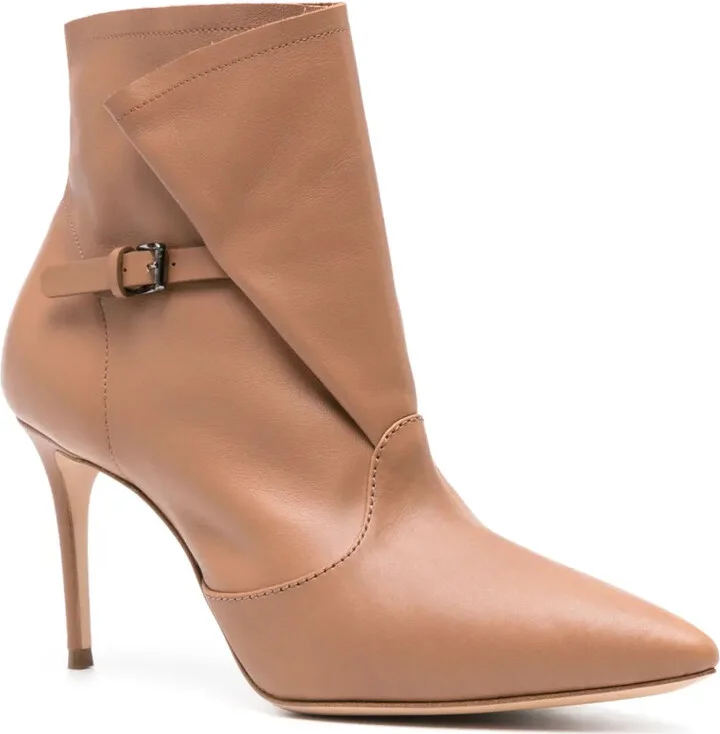 85mm Julia Kate leather ankle boots - Image 2