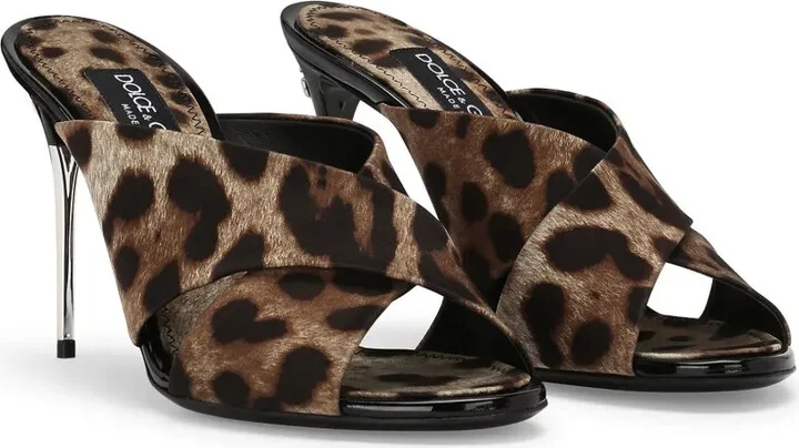85mm Keira leopard-print sandals - Image 2
