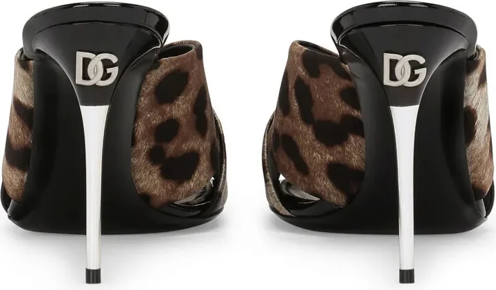 85mm Keira leopard-print sandals - Image 3