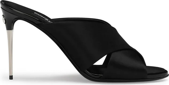 85mm Keira satin sandals