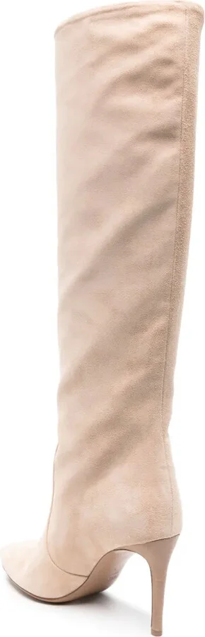 85mm Knee-High Suede Boots - Image 3