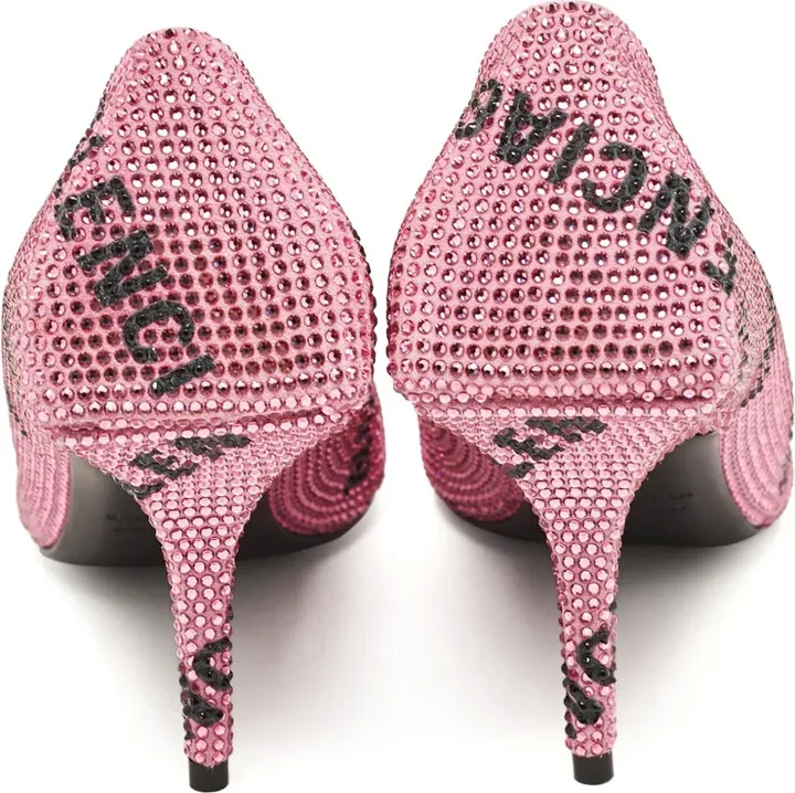85mm Knife rhinestone-embellished pumps - Image 3