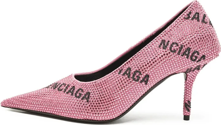 85mm Knife rhinestone-embellished pumps