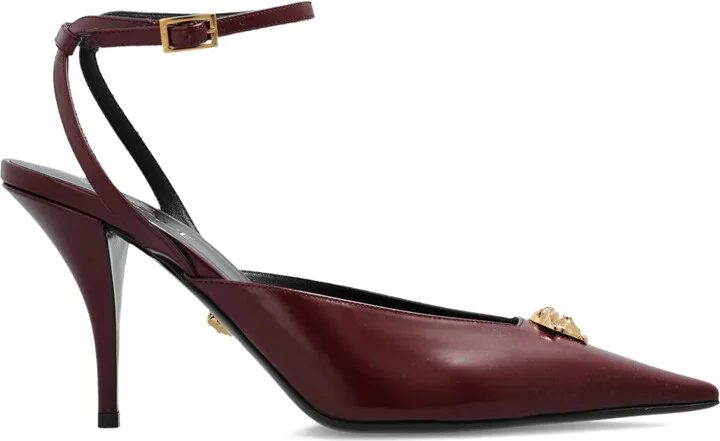 85mm La Medusa embellished pointed-toe heeled pumps