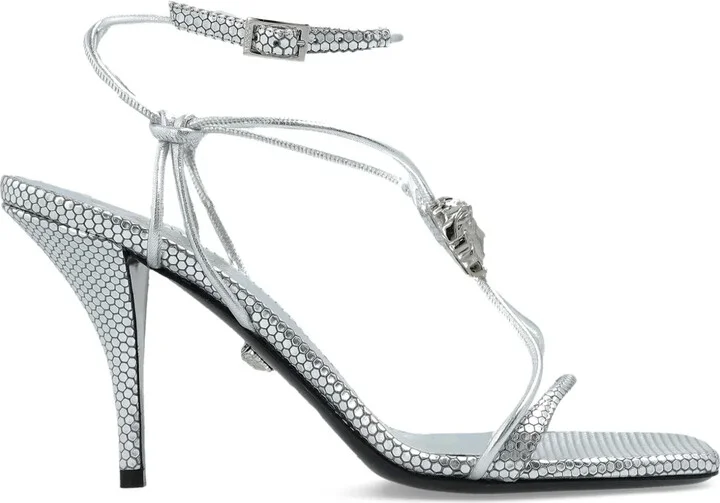 85mm La Medusa lace-up sandals
