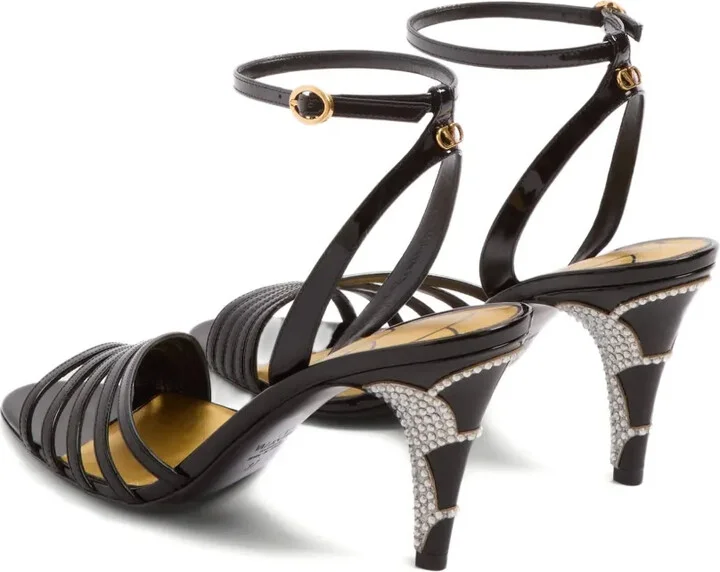 85mm Ladycrush leather sandals - Image 3