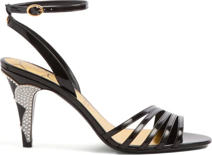 85mm Ladycrush leather sandals