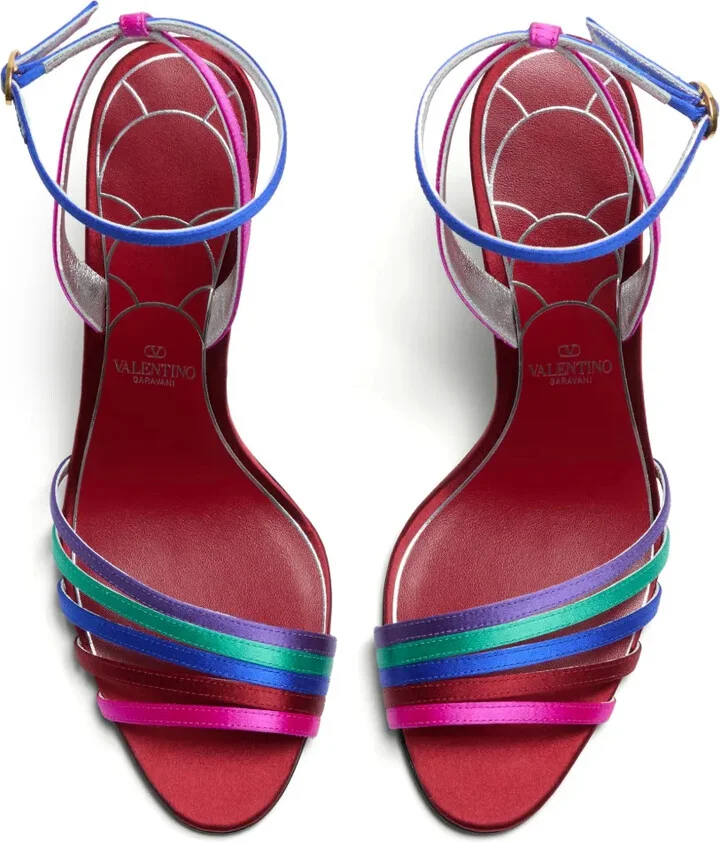 85mm Ladycrush satin sandals - Image 4
