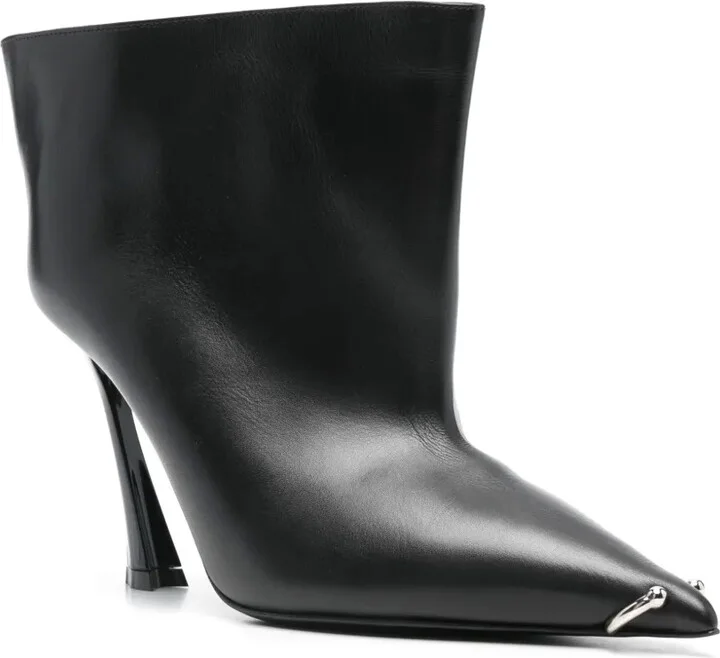 85mm Leather Ankle Boots - Image 2