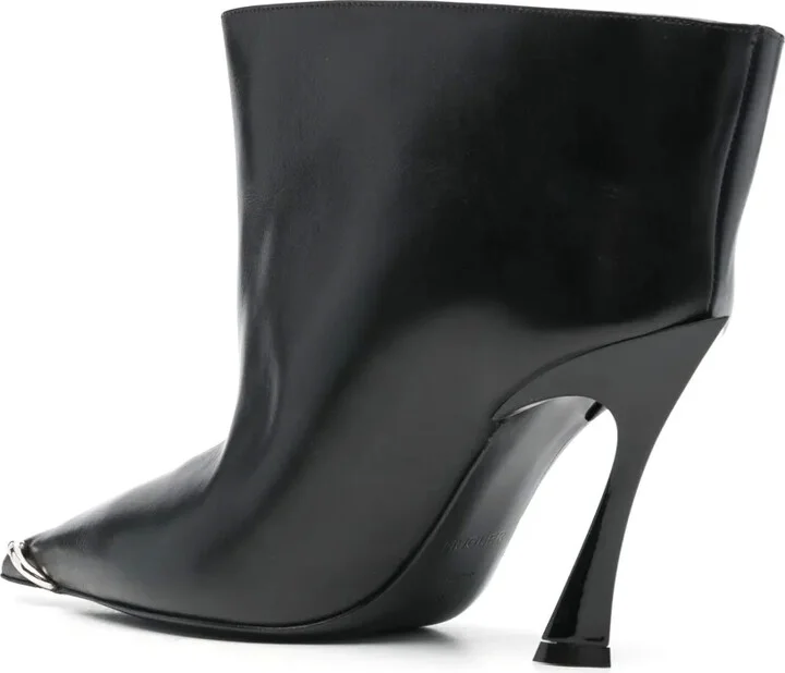 85mm Leather Ankle Boots - Image 3