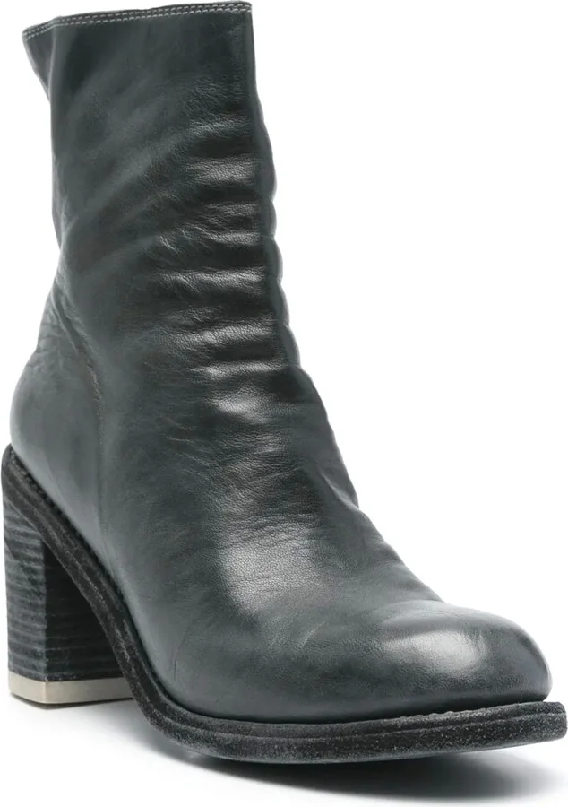 85mm Leather Ankle Boots - Image 2