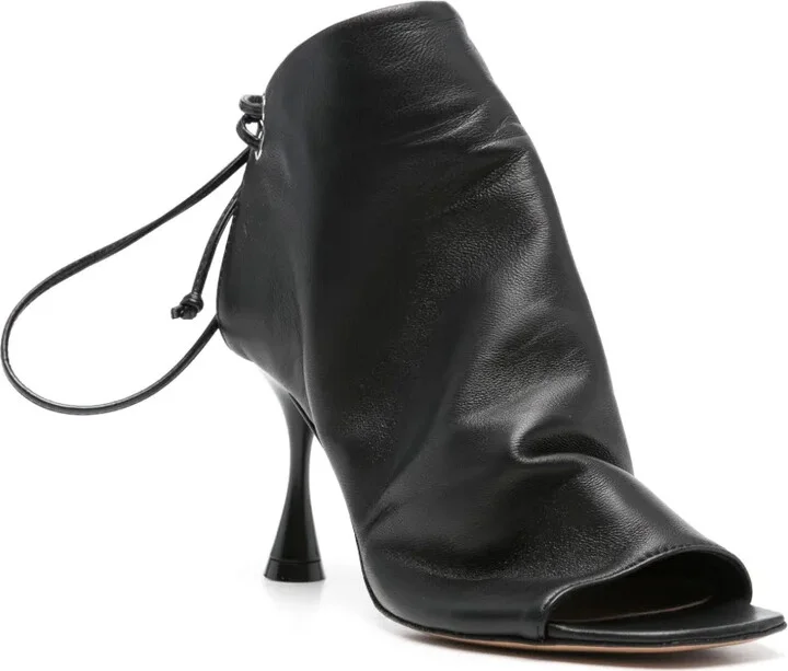 85mm Leather Ankle Boots - Image 2