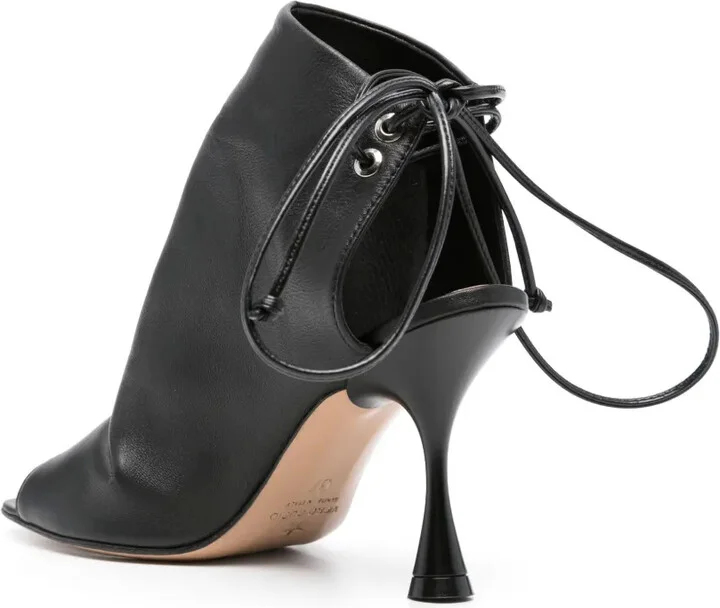 85mm Leather Ankle Boots - Image 3