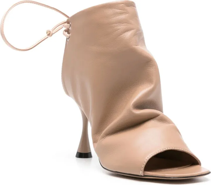 85mm Leather Ankle Boots - Image 2