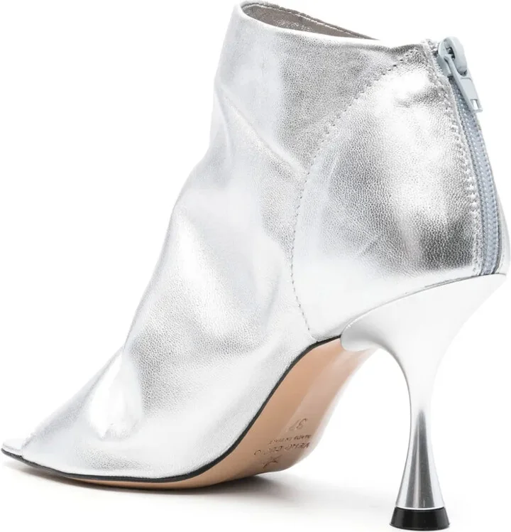 85mm Leather Ankle Boots - Image 3