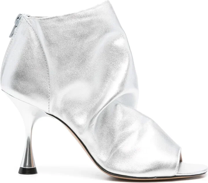 85mm Leather Ankle Boots