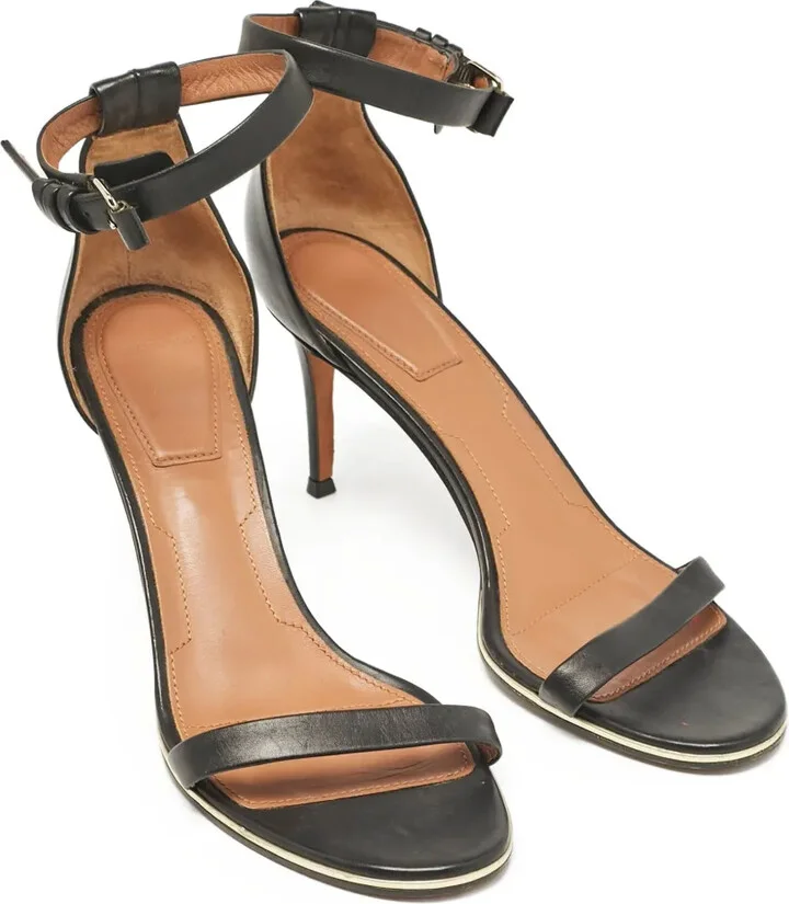 85mm Leather Ankle-Strap Sandals - Image 3