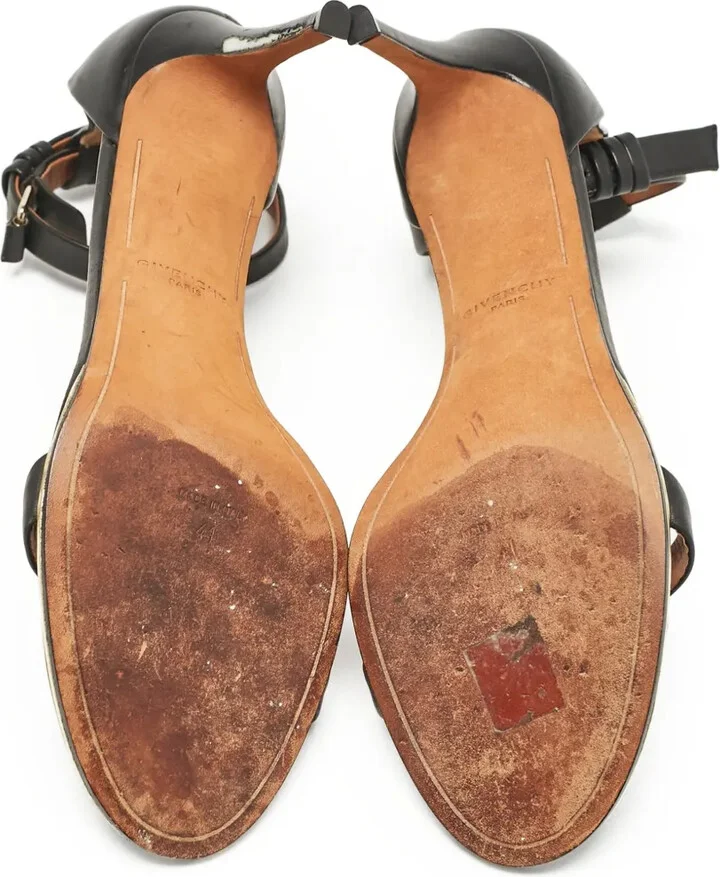85mm Leather Ankle-Strap Sandals - Image 5